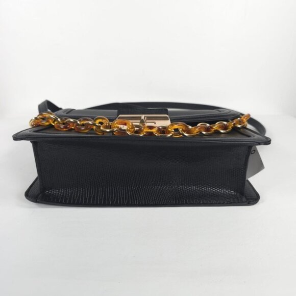 NWT ALDO Faux Leather Toggle‎ Closure Shoulder Bag & Crossbody Chain Detail - Picture 6 of 16